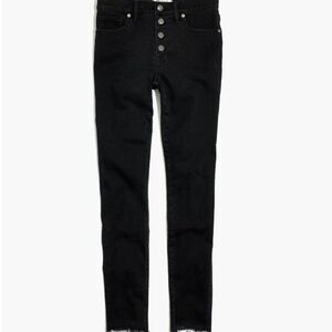 Madewell H3026. 9" Mid-Rise Skinny Jeans in Berkeley Black EUC